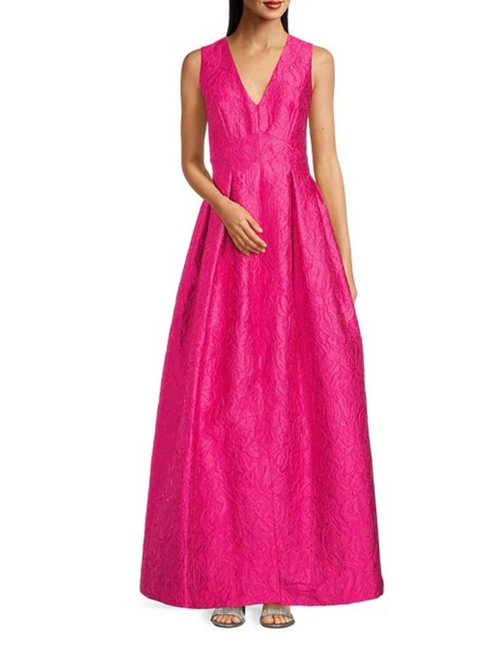 Alex Marie
Christine V-Neckline Sleeveless Loral Textured Hot Pink.